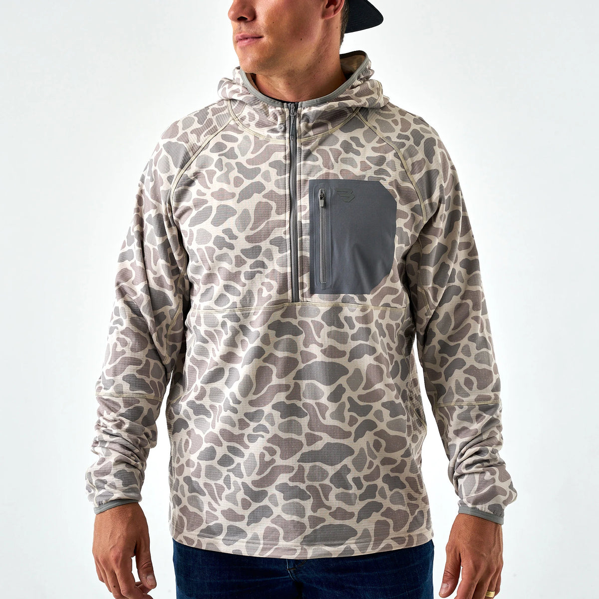 Blaze Tech Quarter Zip—Classic Deer Camo