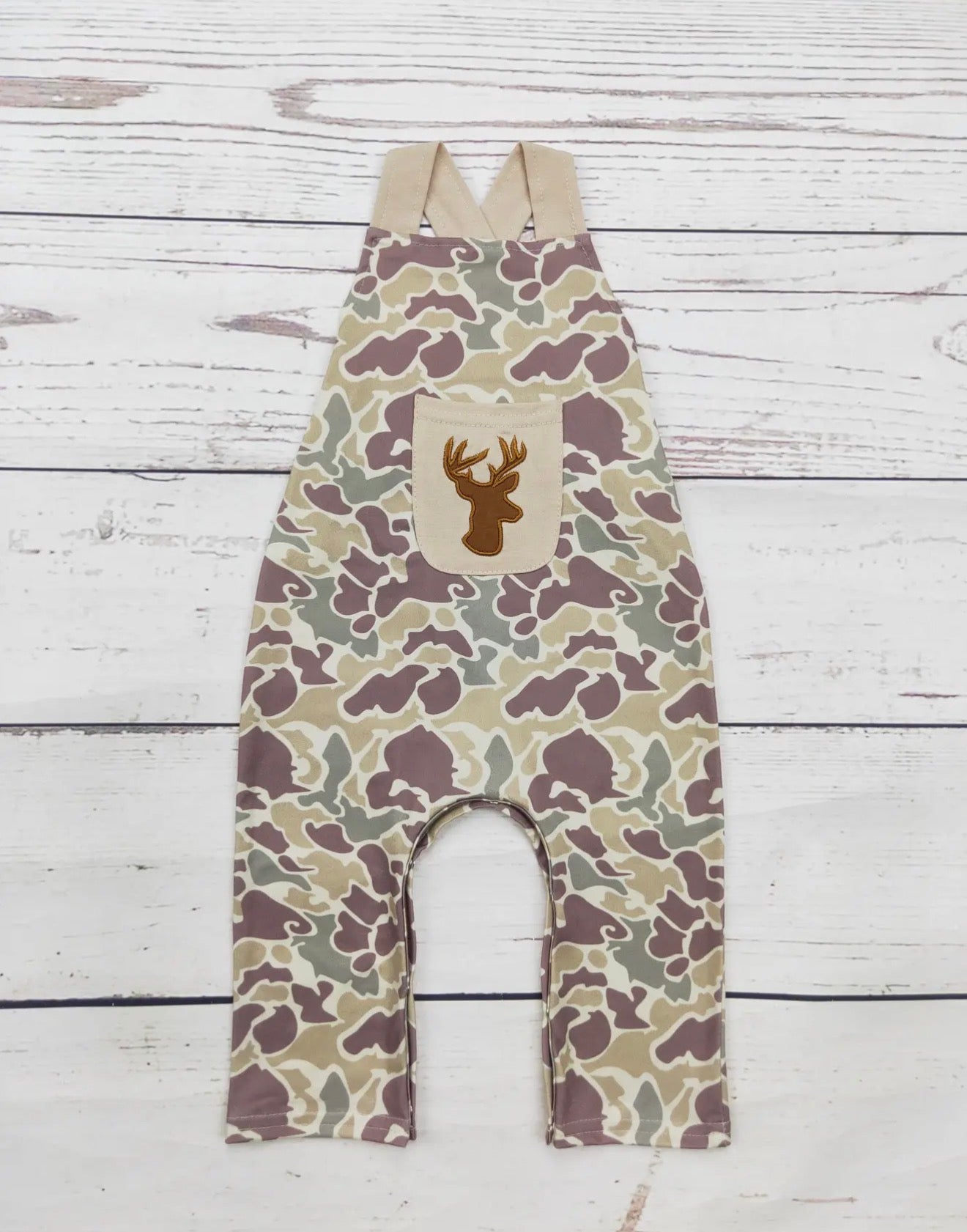 Boy Deer Appliqué Romper
