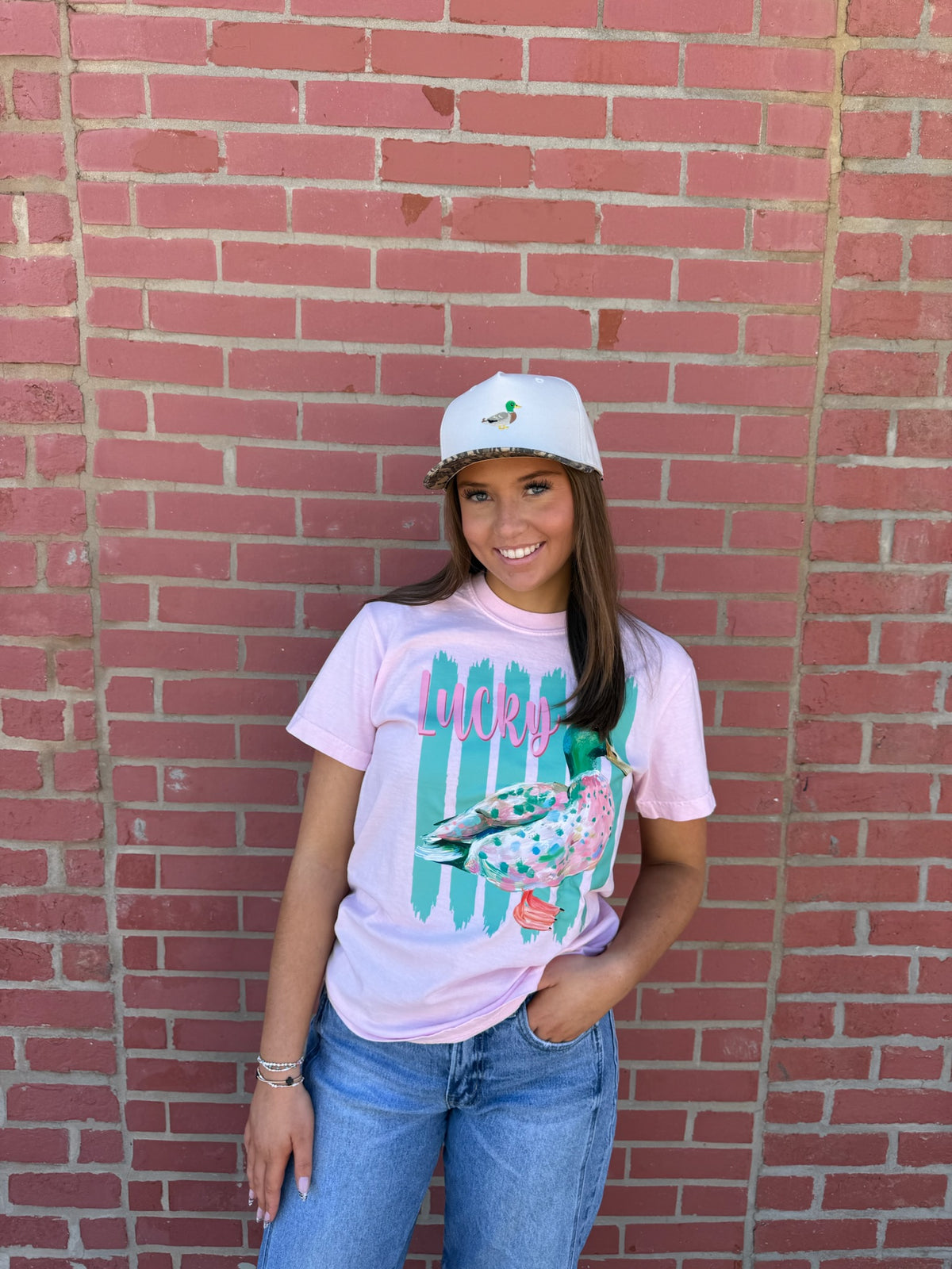 Pink Lucky Duck Tshirt