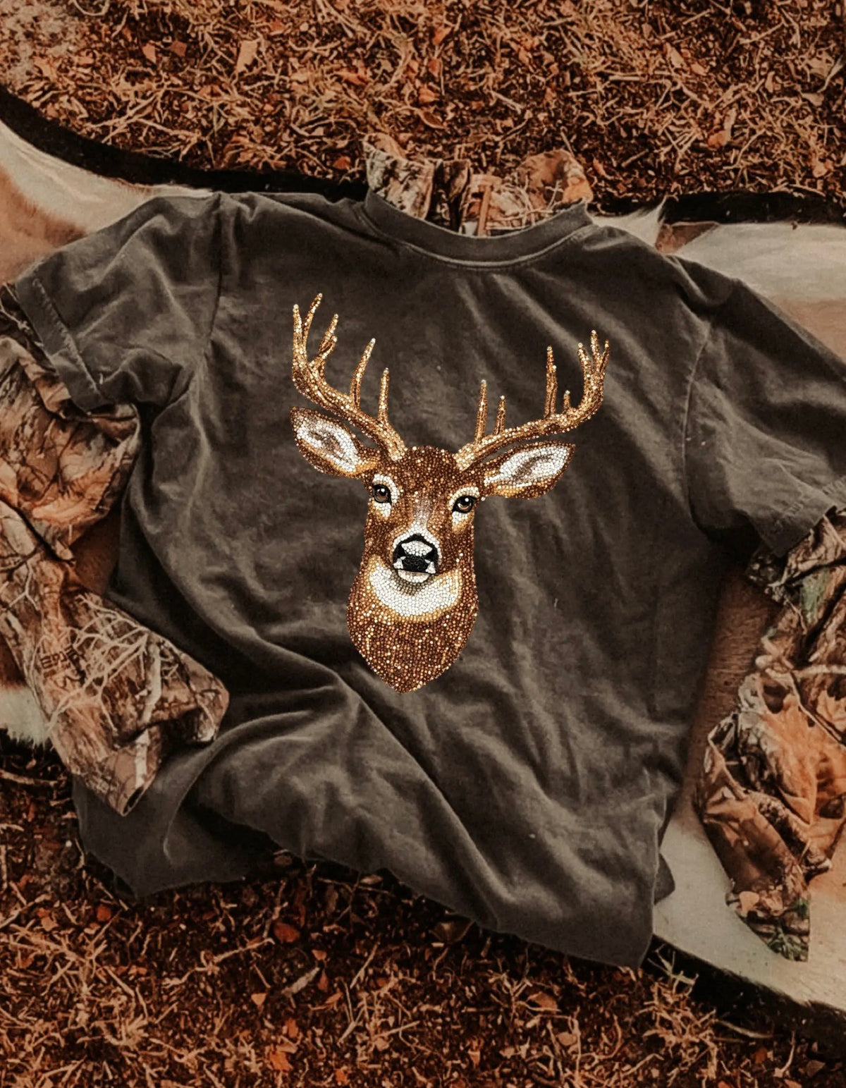 Faux Rhinestone Deer