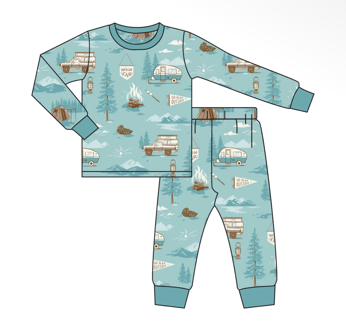Gone Camping Bamboo Pajama
