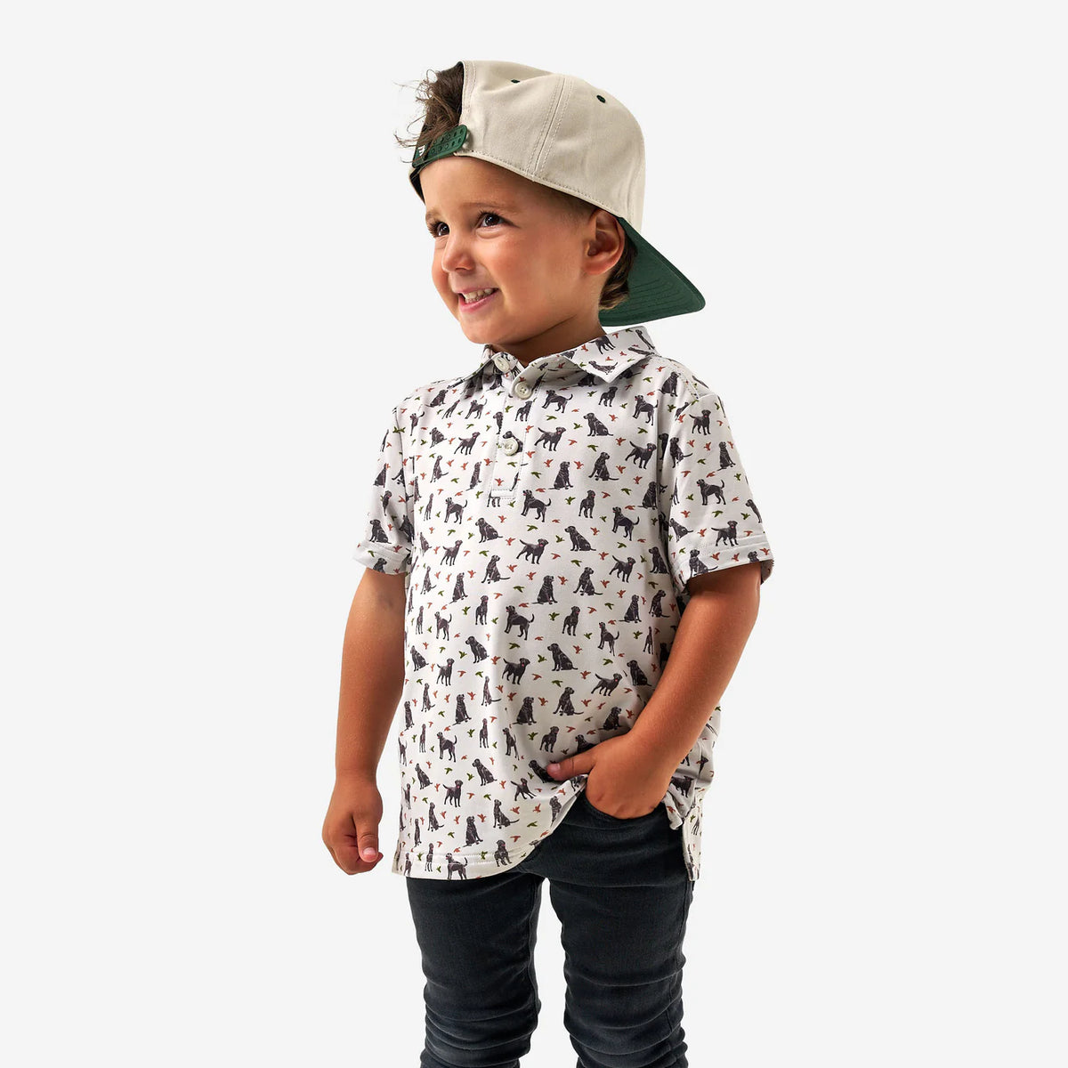 Youth Performance Polo— Ducks and Dogs