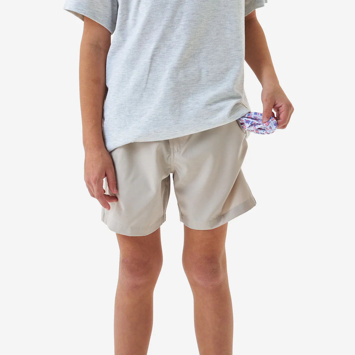 Youth Everyday Short - Light Khaki - Old Glory Pocket