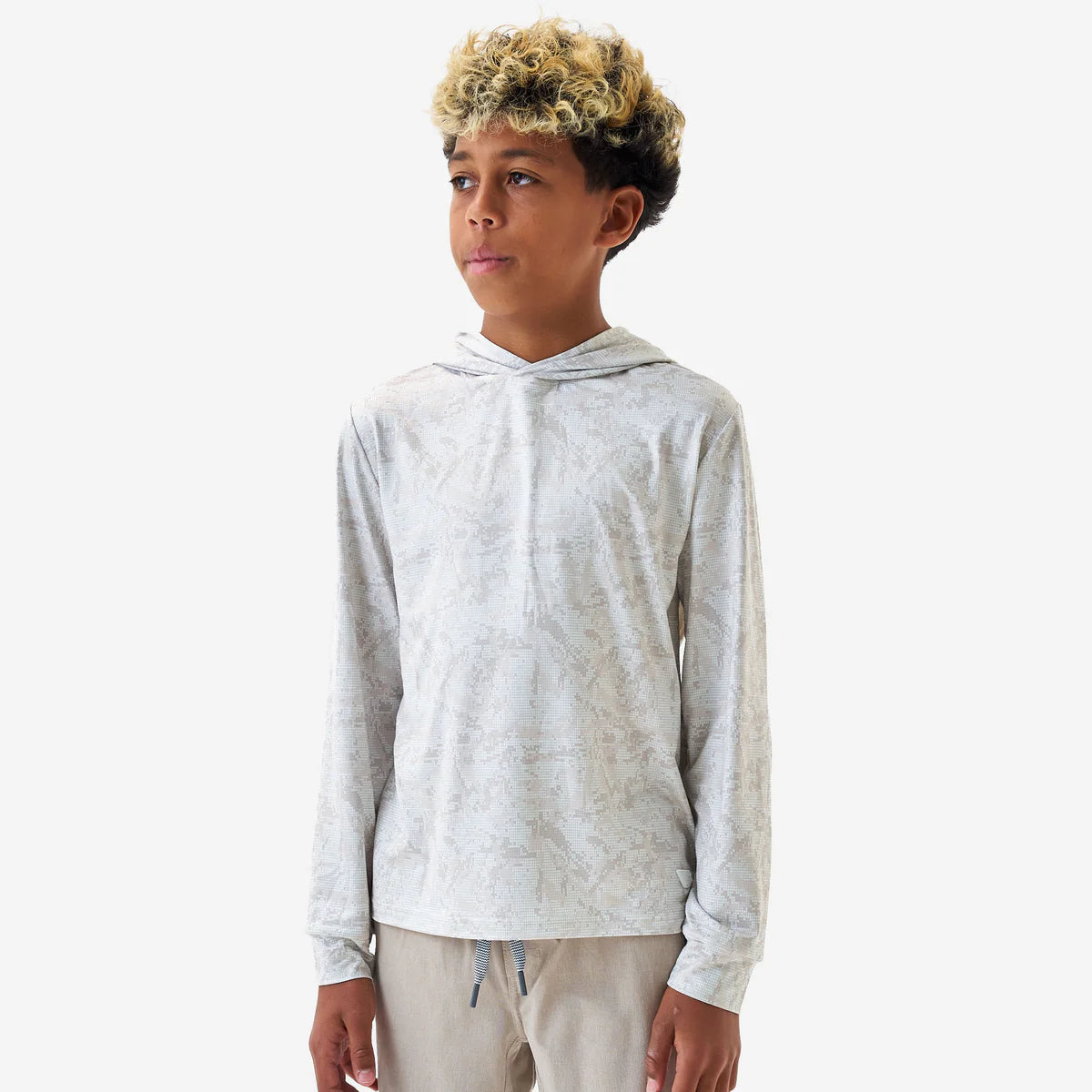 Youth Performance Hoodie— Digi Camo Ivory