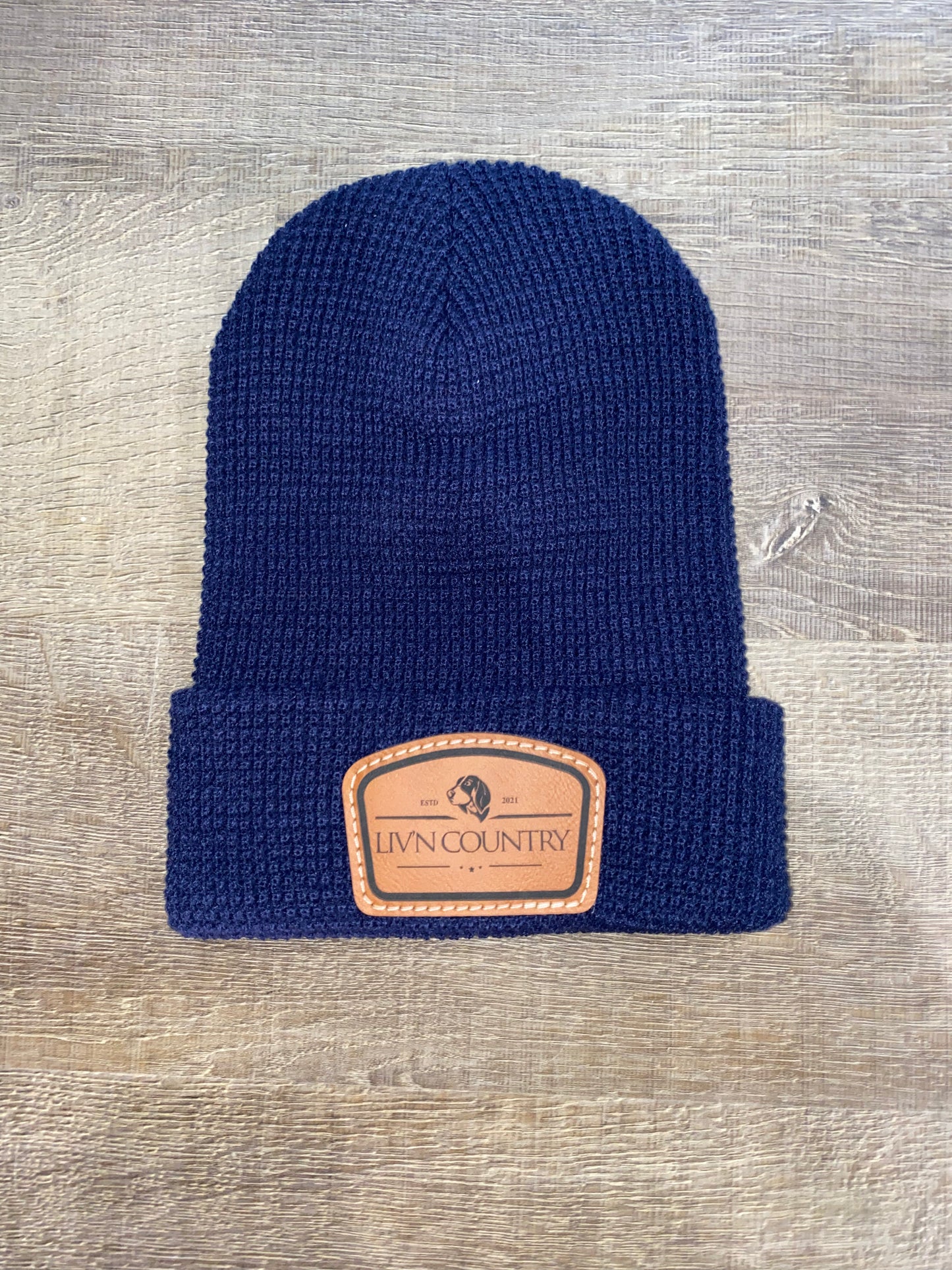 Leather Patch Toboggan