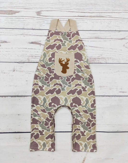 Boy Deer Appliqué Romper