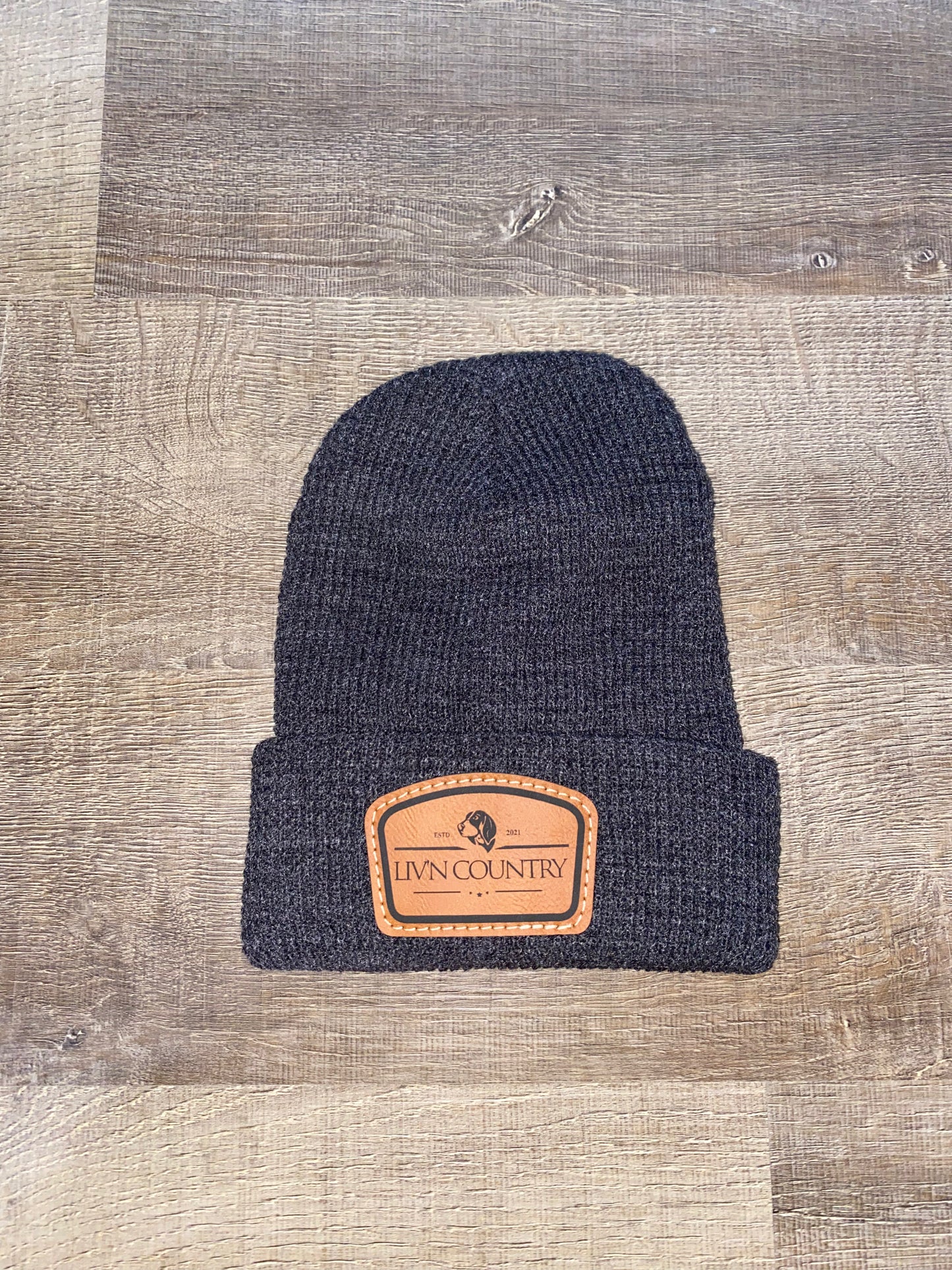 Leather Patch Toboggan