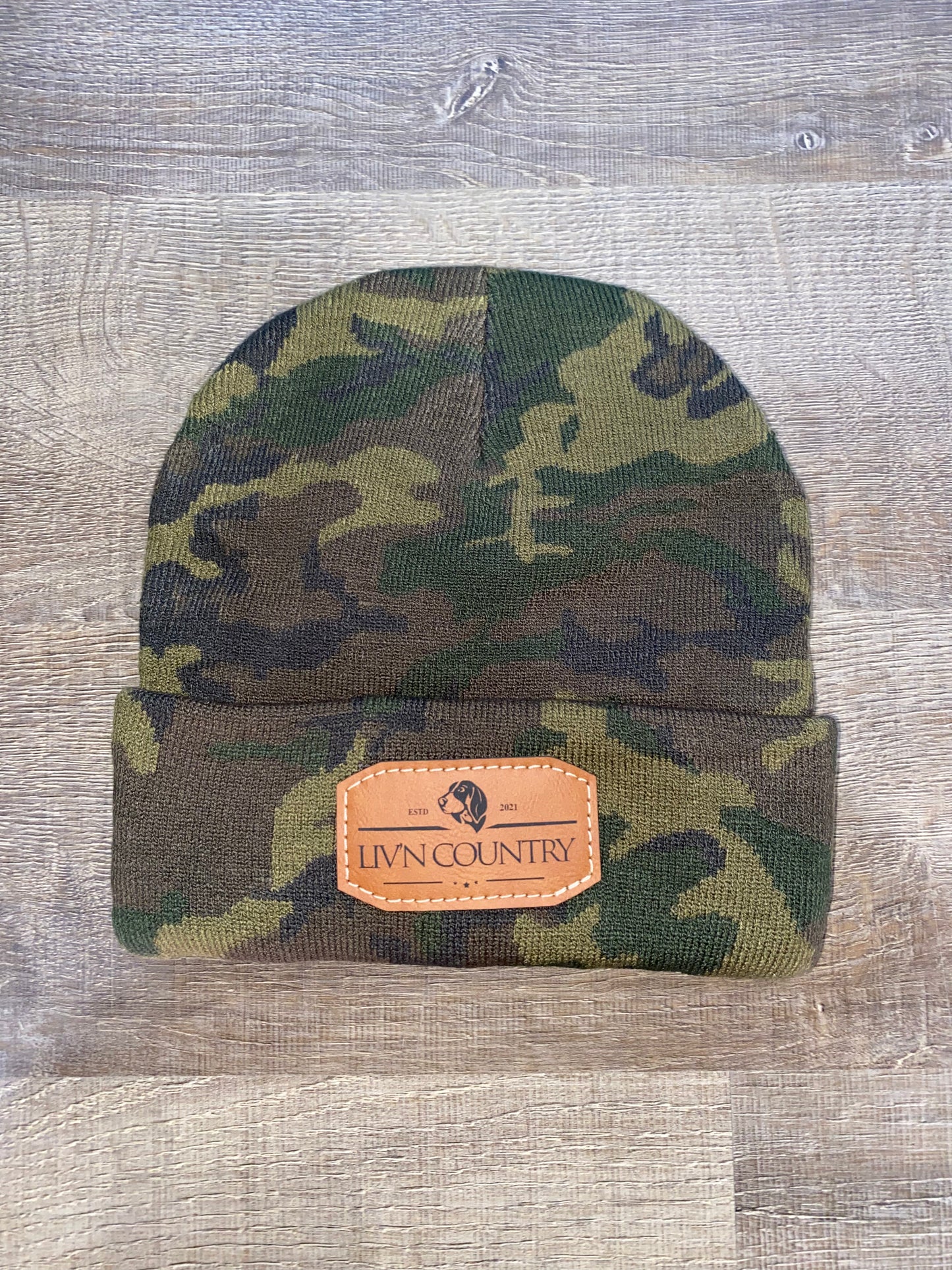 Leather Patch Toboggan