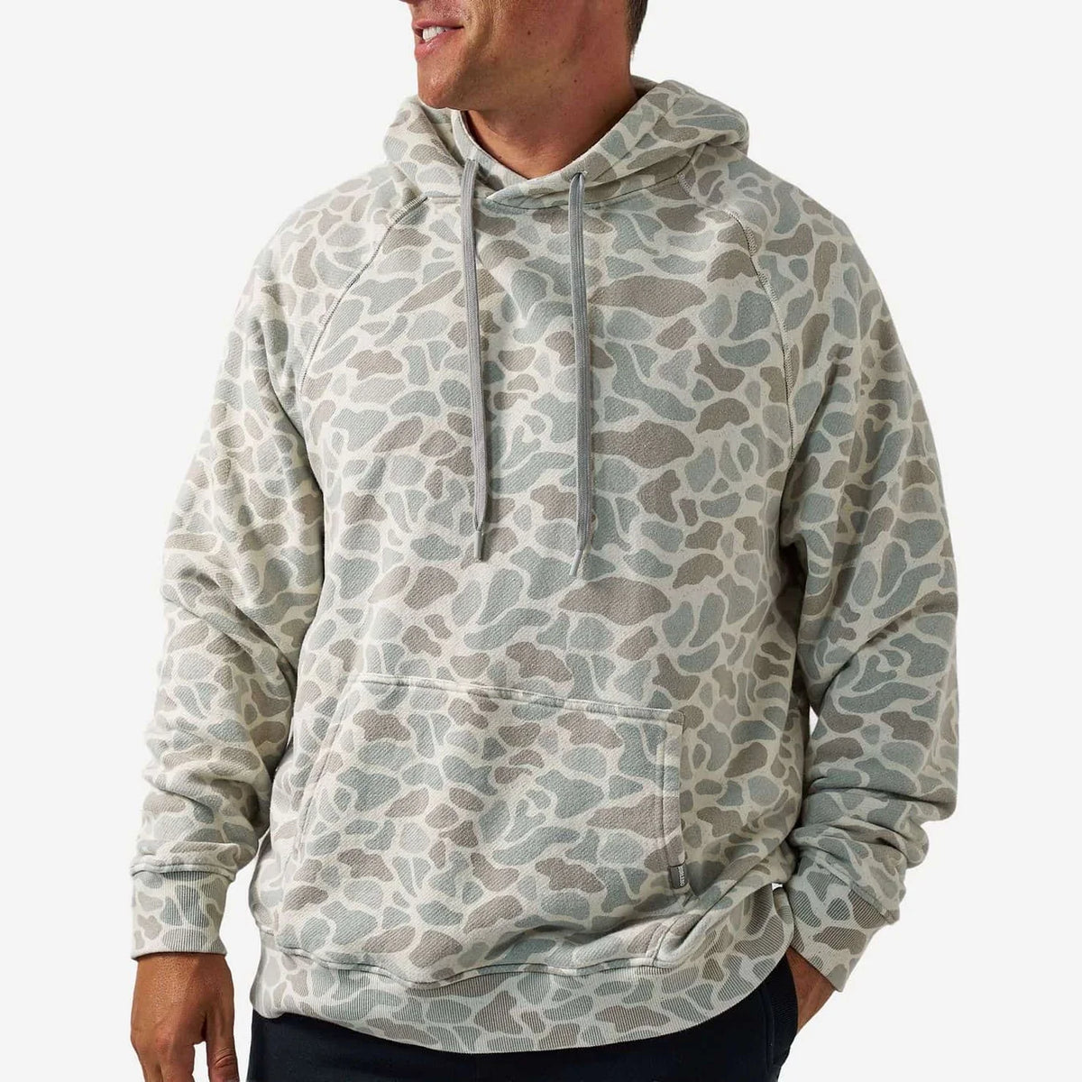 Vintage Washed Hoodie— Classic Deer Camo