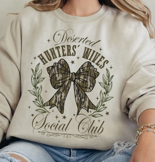 Deserted Hunters Wives Social Club Crewneck
