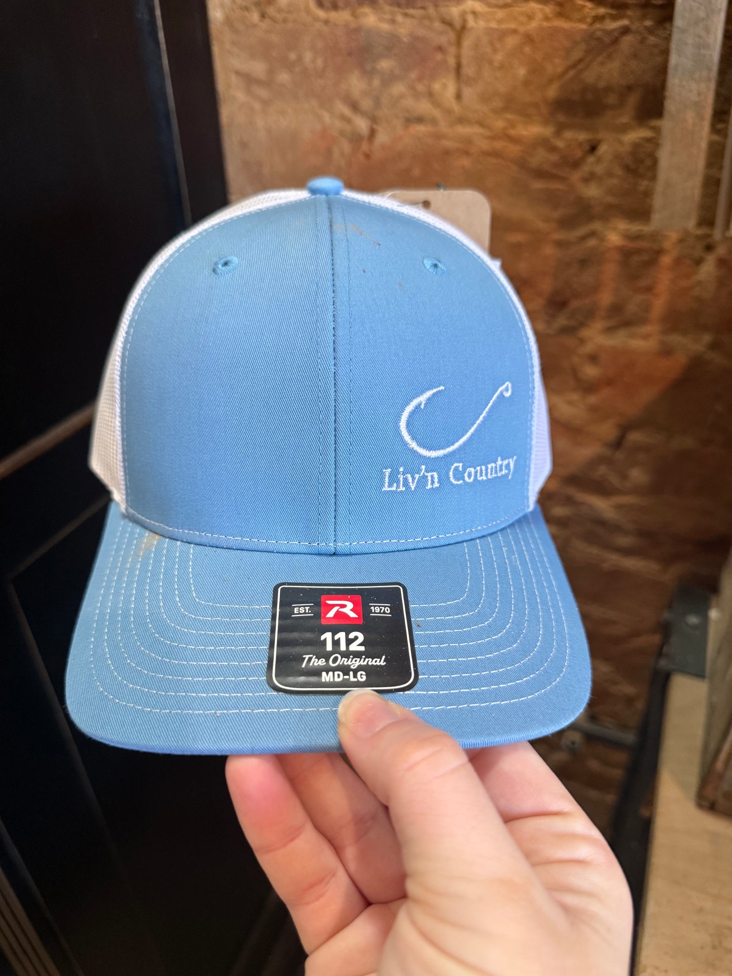 Blue Fish Hook Hat
