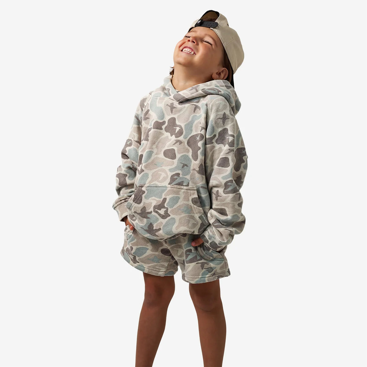 Youth Vintage Washed Hoodie—Mallard Mayhem Camo