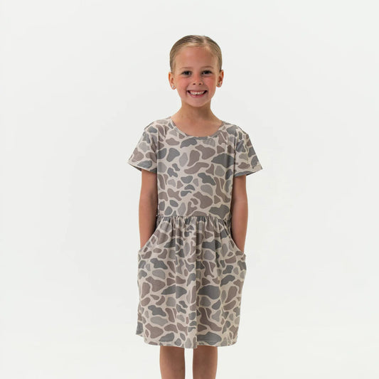Youth Moxie Dress— Classic Deer Camo