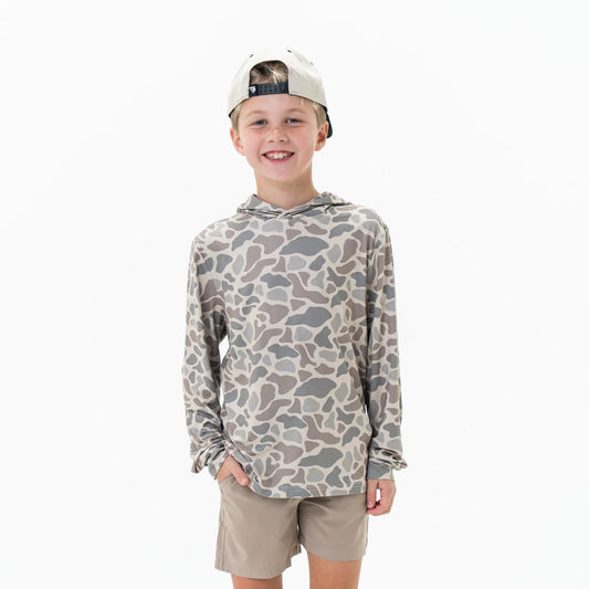 Youth Performance Hoodie— Classic Deer Camo