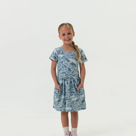 Youth Moxie Dress— Seaside Camo