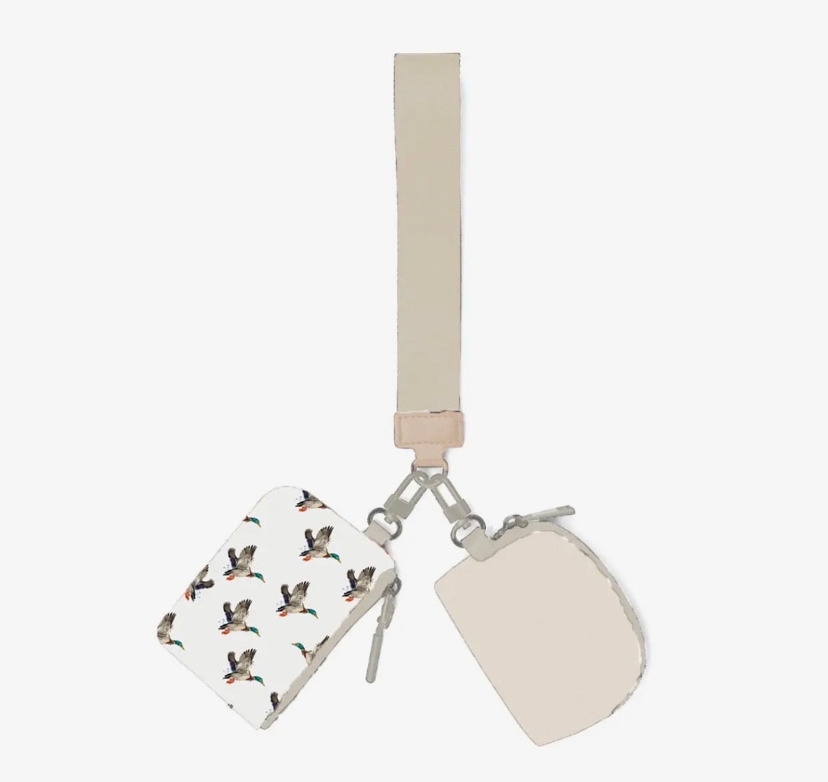 White Duck Dual Wristlet