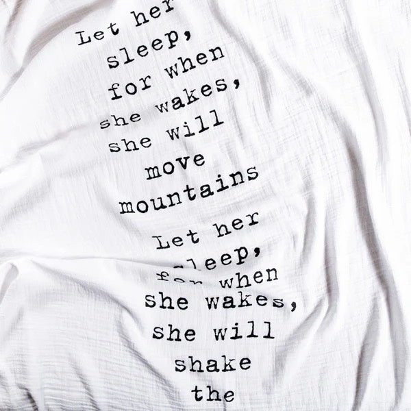 Let Her Sleep Swaddle Blanket