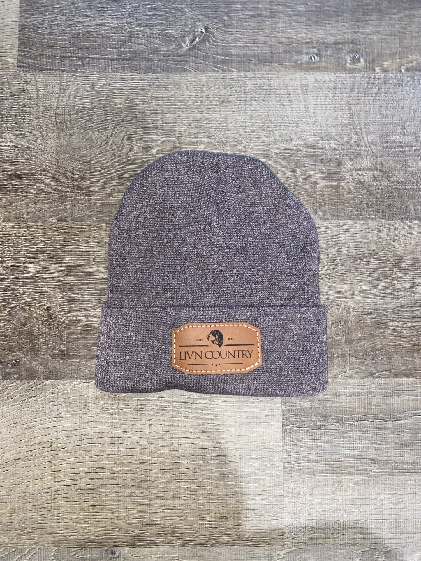 Leather Patch Toboggan