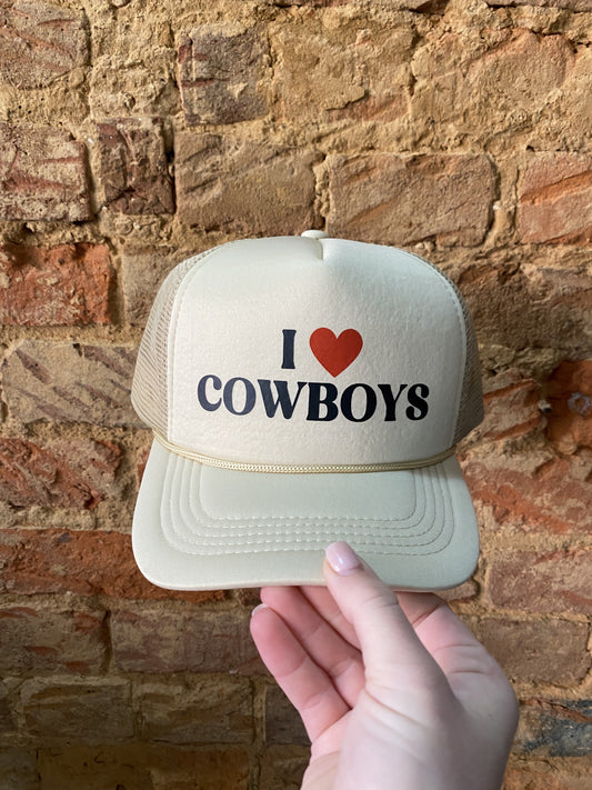 I ❤️ Cowboys Trucker Hat